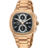 Potente Chronograph Swiss Automatic Chronograph Black Dial Stainless Steel & Sapphire Crystal