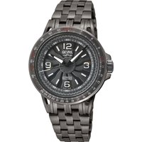 Gevril Men's Wind master, Swiss Automatic Watch, Gray Dial, 316L Stainless Steel, & Sapphire Crystal in Grey