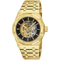 Gotham Swiss Automatic Watch Dial Stainless Steel Sapphire Crystal & Skeleton Dial Gold