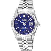 West Village Swiss Automatic Watch Lapis cabochon Dial Stainless Steel & Sapphire Crystal Silver