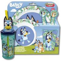 Bluey Dinner Set With 3D Tumbler in Blue