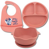 Disney Baby Baby Silicone Plate Set & Silicone Bib