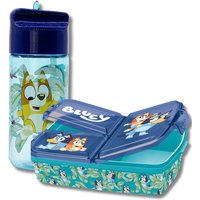 Bluey Lunch Set With Bottle in Blue