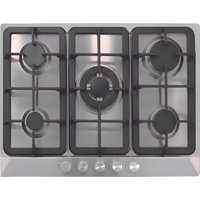 Cata UBGHDFFJ70.1 - Stainless Steel 68cm Gas Hob - 5 Burners in Metallic Silver