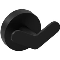 Cosmic Double Towel hook, Robe hook, Coat hook, Matt Black, Start Collection in Black