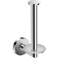 Cosmic Vertical Toilet Roll Holder, Chrome, Hidden fixings, Start Collection in Grey