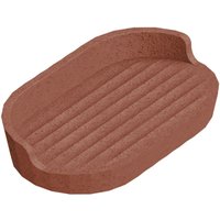 Cosmic 'Avenir Soap Dish' Rectangular Design Plastic Terracotta