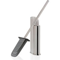 Cosmic Silicone Toilet Brush Self-Adhesive Slim Chrome Flat Collection in Grey