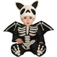 Fiestas Guirca Fancy Dress Child Skeleton Bat in Black | Size: 1-2 Years