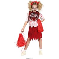 Fiestas Guirca Fancy Dress Child Zombie Cheerleader in Red | Size: 3-4 Years