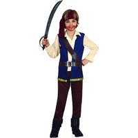 Fiestas Guirca Fancy Dress Child Pirate Costume in Brown | Size: 11-12 Years