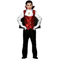Fiestas Guirca Fancy Dress Child Dracula in Black | Size: 11-12 Years
