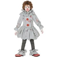 Fiestas Guirca Fancy Dress Child Scary Clown Costume in Red | Size: 11-12 Years