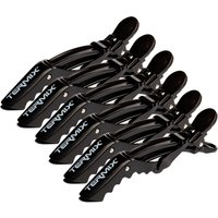 Termix Professional Double Hinge Sectioning Clips - Black 6 Pack