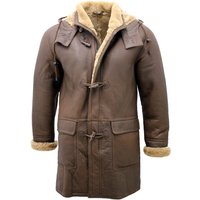 Sheepskin Hooded Duffle Coat Hanko