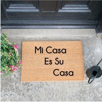 Artsy Mats Mi Casa Su Casa Doormat Spanish - Regular 60x40cm in Black | Size: 40 cm x 60 cm