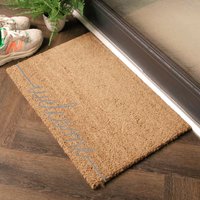 Artsy Mats Welcome Scribble Grey Doormat - Regular 60x40cm | Size: 40 cm x 60 cm