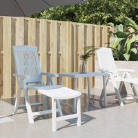 Berkfield Home Sun Lounger White Plastic