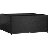 Berkfield Home Garden Furniture Cover 16 Eyelets 205x205x90 cm Square in Black | Size: 205 x 205 x 90 cm