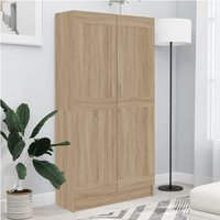 Berkfield Home Book Cabinet Sonoma Oak 82.5x30.5x150 cm Engineered Wood in Brown