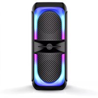 VOGREX High Bass TWS Wireless Bluetooth Speakers Portable Subwoofer Outdoor Party RGB in Black