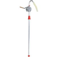 VOGREX 50" Rotary Hand Drum Barrel Syphon Self Priming Pump Diesel Transfer Fuel Oil in Red
