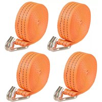 VOGREX Heavy Duty Ratchet Ties Down Straps 40mm-6-Meter Lashing Cargo in Orange