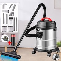 Hinsinc Vacuum Cleaner Wet & Dry Bagless 20L Cylinder Powerful Compact Cleaning-2000W in Black