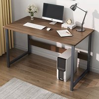 Hinsinc Desk Laptop Pc Study Table Home Office Desk Furniture Workstation Table in Brown