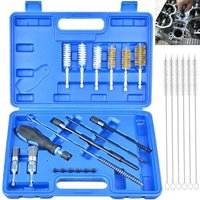 Hinsinc 25PCS Diesel Injector Seat Cleaning Brush Tool Cleaner Kit
