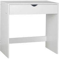 EONLION White 1 Drawer Dressing Table Wooden Vanity Computer