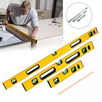Hinsinc MAGNETIC 3 PIECE BUILDERS BUILDING SPIRIT LEVEL SET - 300, 600, 1000mm in Yellow