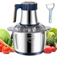 Hinsinc 500W Electric Meat Grinder Mincer Mixer Blender Food Chopper Processor Blender in Blue