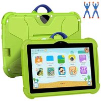 Hinsinc 2025 Kids Tablet 7" Android, 8GB+256GB WiFi Bundle with Free Case in Green | Size: 12 inches and above