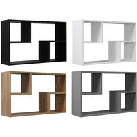 EONLION Wall Mounted Book Display - Nyborg Rectangular Floating Shelf in White