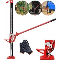 SPETLEK 3T Jack Hoist Winch Off-Road Rescue High Lift Ratchet Farm Jack in Red