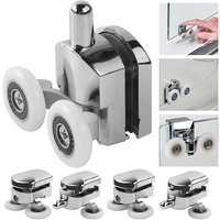 SPETLEK Top & Bottom Replacement Shower Screen Door Rollers Runners Wheels