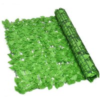 SPETLEK Garden Fence Roll Privacy Screen Wall Cover Decor Artificial Leaf in Green