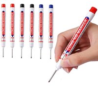 VOGREX 6pcs Long Head Nosed Marker Pens Deep Hole