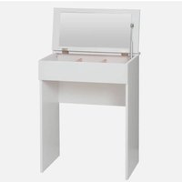 EONLION Diana - White Drawer Dressing Table Mirror Make Up Storage | Size: Small