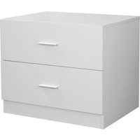 Orlando 2 Drawer Wood Chest Compact Bedroom Side Cabinet