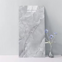 SPETLEK 12x Self Adhesive Marble Wall Tiles Kitchen Bathroom Decor in Grey