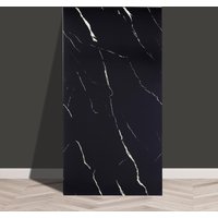 SPETLEK 12x Self Adhesive Marble Wall Tiles Kitchen Bathroom Decor in Black