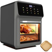 SPETLEK Air Fryer Digital Kitchen Oven Oil Free Low Fat Healthy Cooker in Black