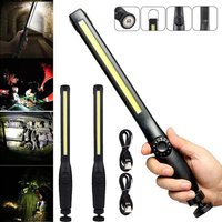 SPETLEK 2X COB LED Work Light Rechargeable Hand Torch in Black