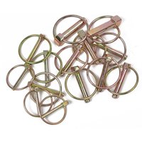 SPETLEK 50pcs Lynch Pin Set Safety Linch Clip Fit in Gold