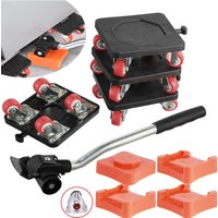 SPETLEK Heavy Duty Furniture Moving Wheels Set in Black
