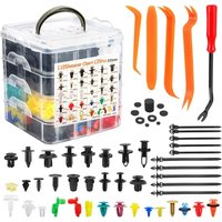 Hinsinc 1240PCS Car Body Plastic Clips Rivets Bumper Panel Fastener Kits