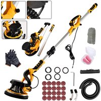 SPETLEK 7 Speeds Drywall Sander 850W Electric Wall Sander Vacuum Attachment in Yellow