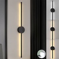 SPETLEK Long Decor Light Sconce Dimable USB Long Strip Exterior Light LED Wall Light UK in Black